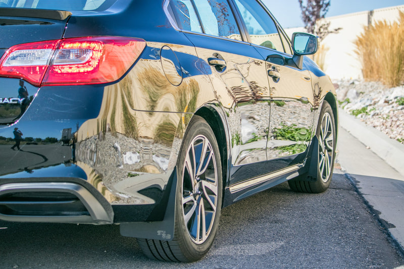 15-19 Subaru Legacy featuring Rokblokz Original Mud flaps in black
