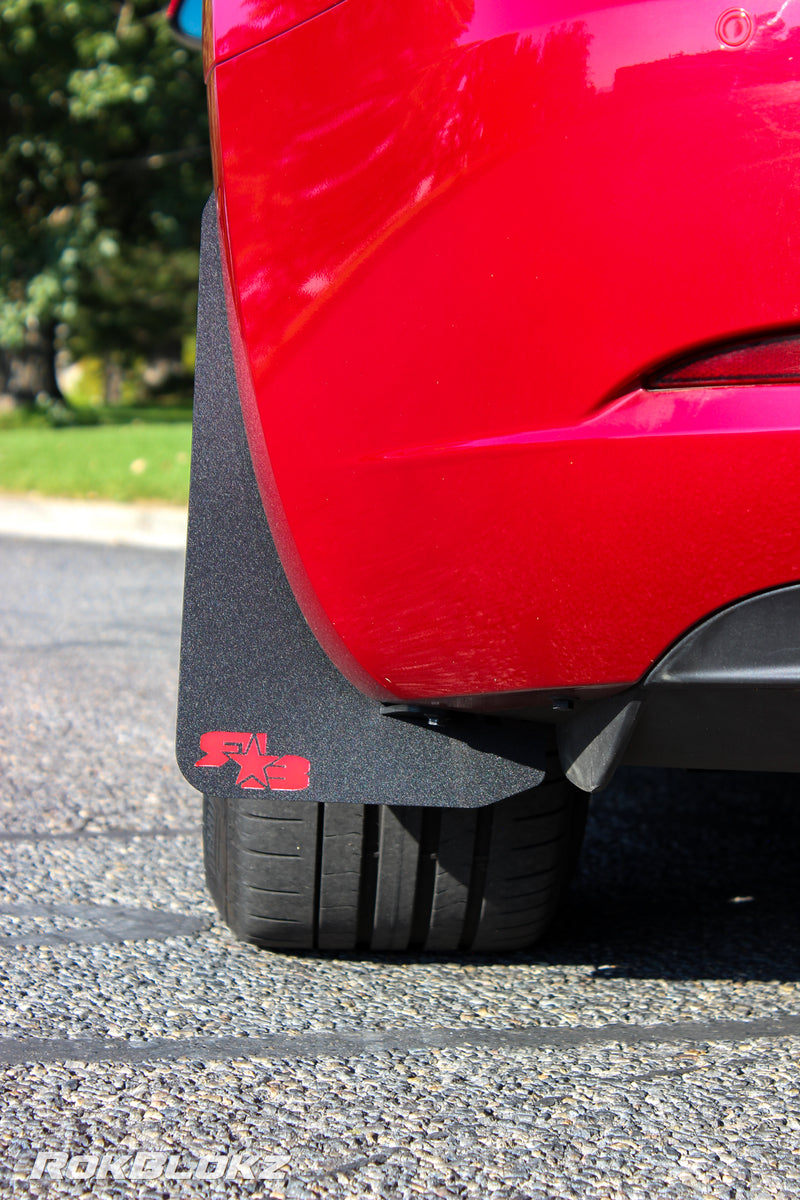 17+ Tesla Model 3 featuring Rokblokz Mud Flaps