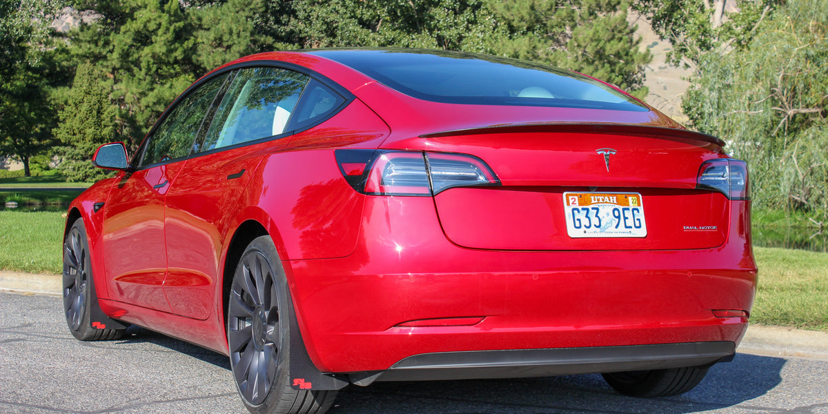 Tesla Model 2017-2023 Rally Mud Flaps Splash Guards — RokBlokz
