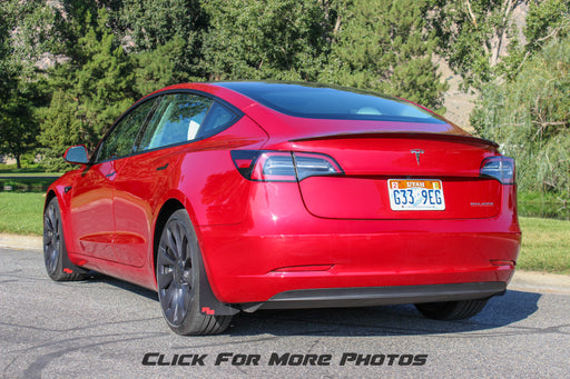 17+ Tesla Model 3 featuring Rokblokz Rally Style Mud Flaps