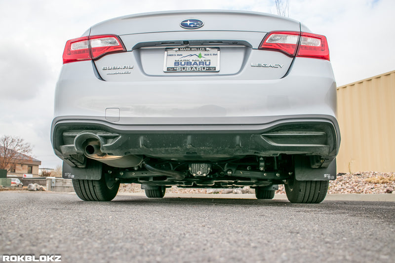 15-19 Subaru Legacy featuring Rokblokz Original Mud flaps in black
