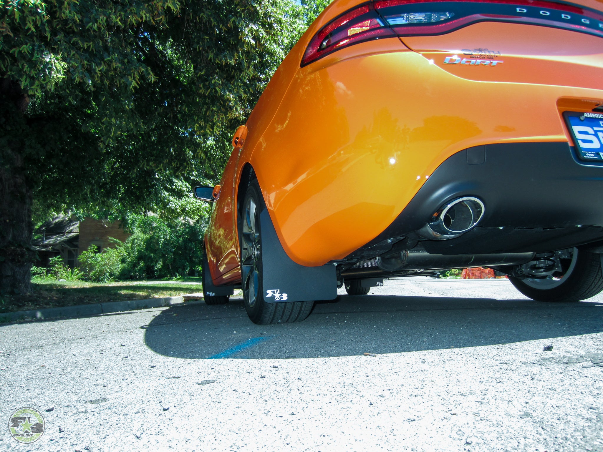 Dodge Dart 2013-2016 Rally Mud Flaps — RokBlokz