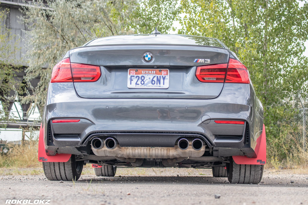 14-18 F80 BMW M3 featuring Rally Style flaps in red by Rokblokz