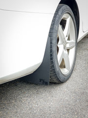 08-16 Audi A4 Wagon Featuring Rokblokz Rally Mud Flaps in Black - rear flap