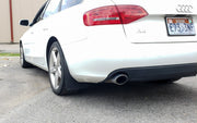 08-16 Audi A4 Wagon Featuring Rokblokz Rally Mud Flaps in Black - side view