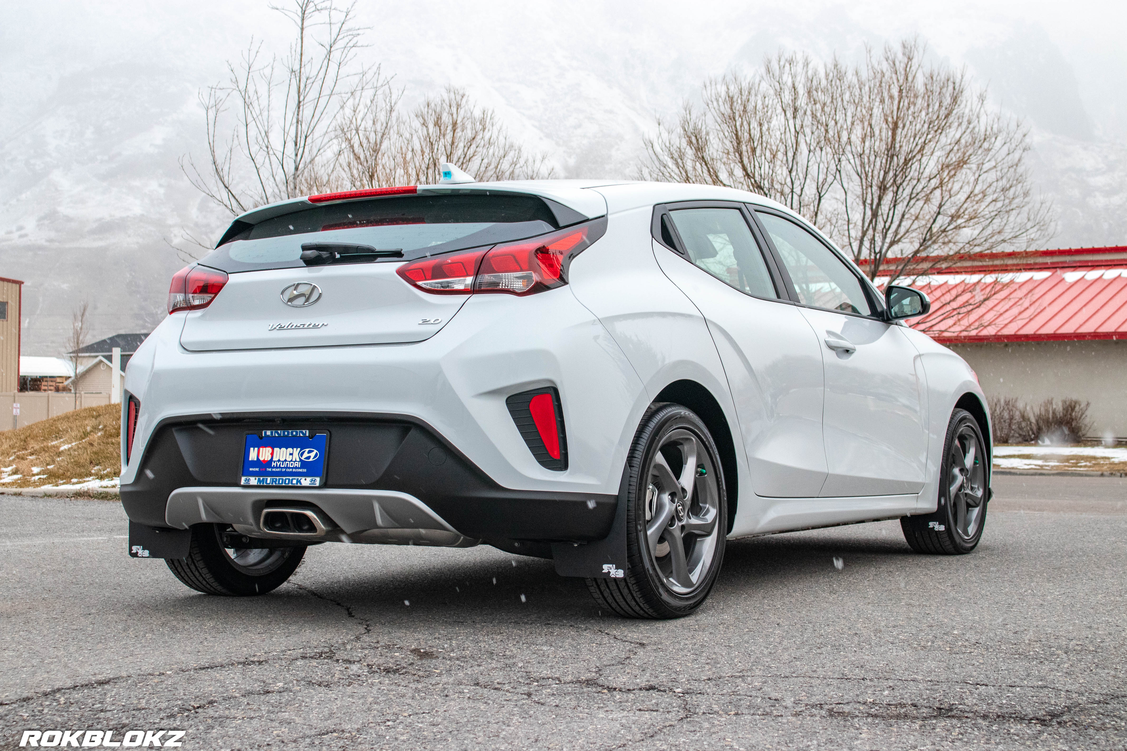 Hyundai Veloster (2nd Gen) 2019-2022 Rally Mud Flaps — RokBlokz