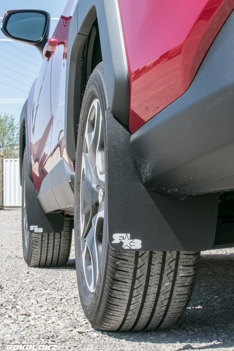 Mud Flaps Splash Guards For Toyota RAV4 2019-2026 – 4-Piece Set, Black ABS, Bolt-On