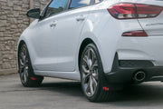 2019 Elantra Featuring ORIGINAL length Rokblokz Mud flaps in Black