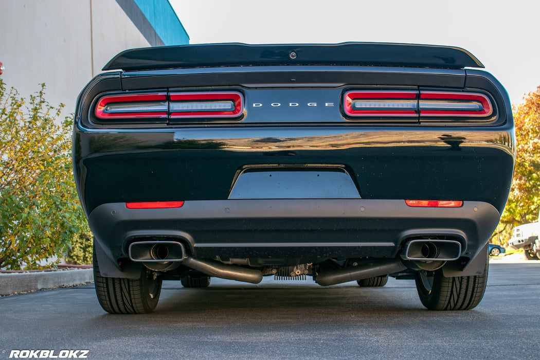 2020 Dodge Challenger featuring Rokblokz Splash Guards in Black