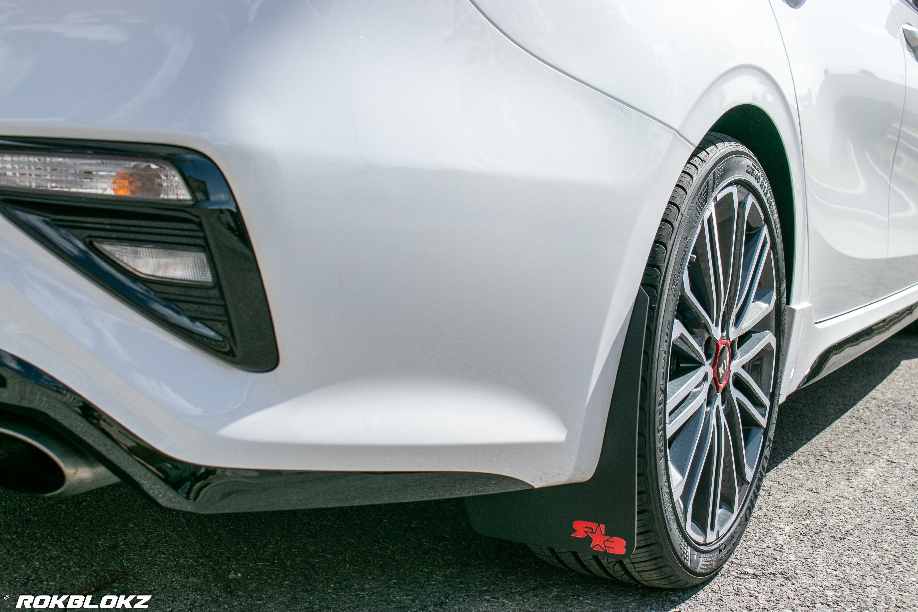 2019+ Kia Forte GT Rally Style Mud Flaps — RokBlokz