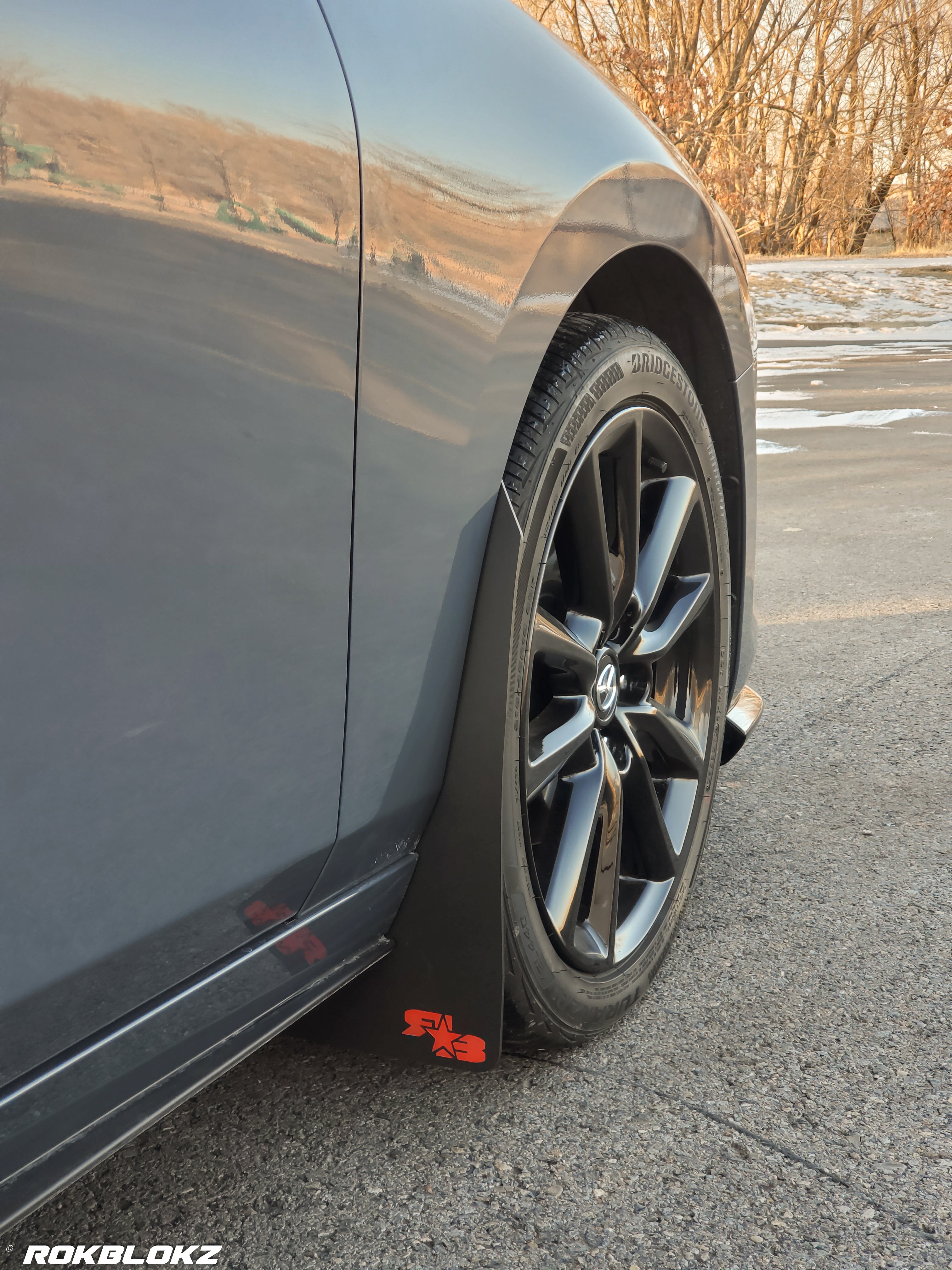 MAZDA3 Hatchback 2019+ Rally Mud Flaps — RokBlokz