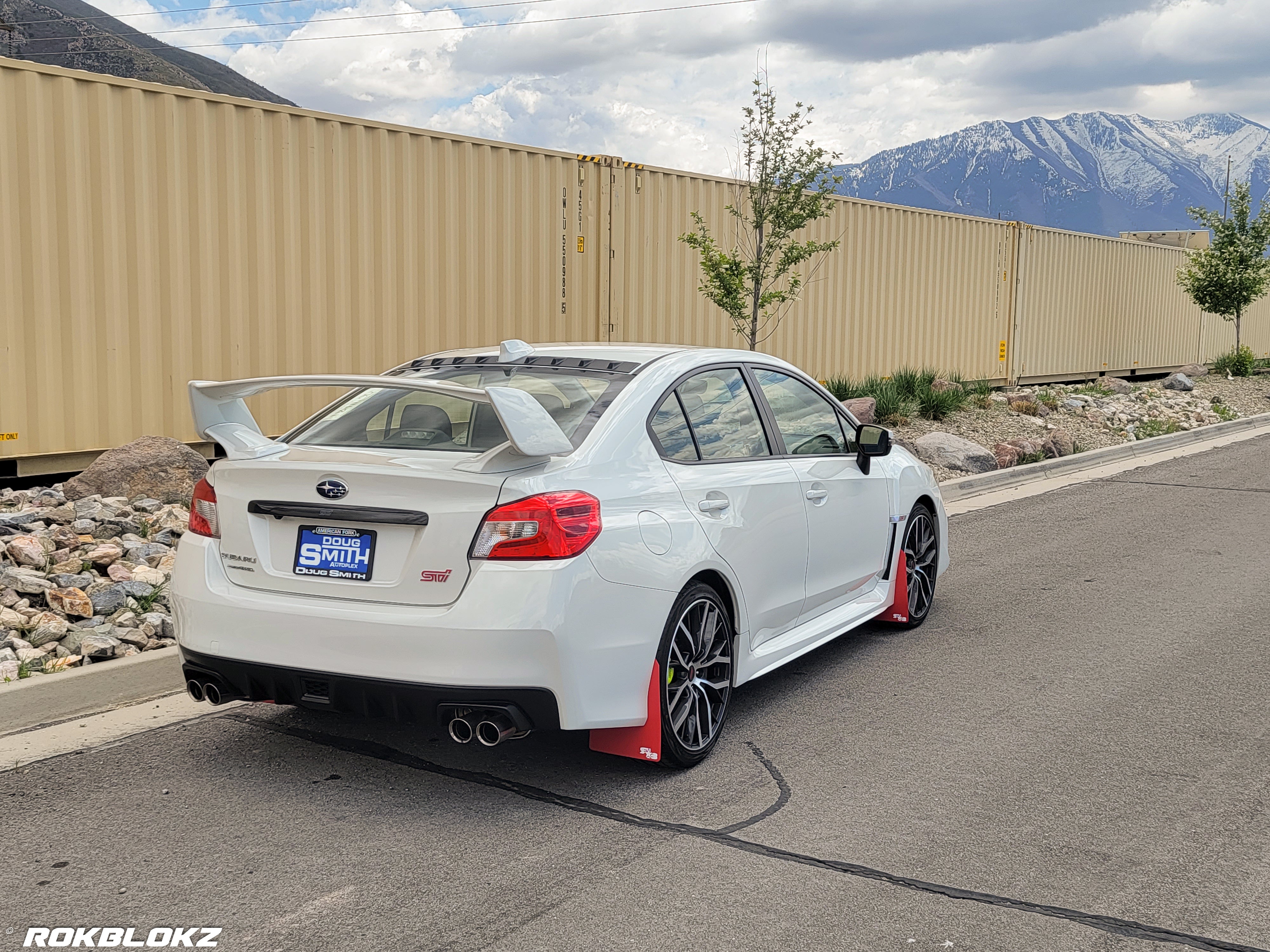 Subaru WRX STI Sedan (VA) 2015-2021 Rally Mud Flaps — RokBlokz