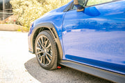 2022 Subaru WRX Featuring Rokblokz Rally Mud Flaps in Black - Front Flap 3
