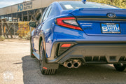 2022 Subaru WRX Featuring Rokblokz Rally Mud Flaps in Black - driver side