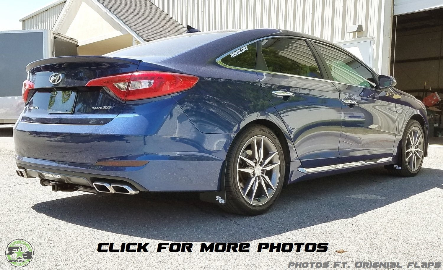 Hyundai Sonata 2015-2019 Rally Mud Flaps — RokBlokz