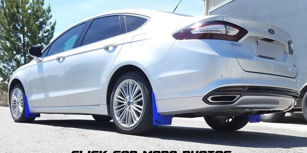 76 【プレート一式】  FUSION Ford FUSION 2013-2018 Rally Mud Flaps — RokBlokz
