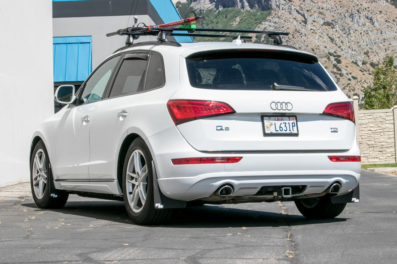 Audi Q5 featuring Black with White logo Original Mud flaps by ROKBLOKZ
