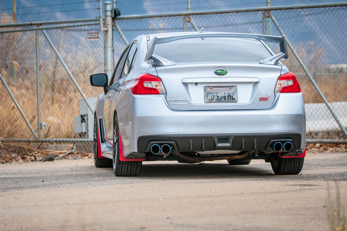 Wrx rear outlet splash guard