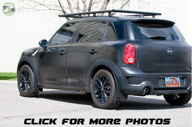 klapprad mini cooper Mini Cooper Countryman (R60) 2010-2016 Rally Mud Flaps Orange / Black