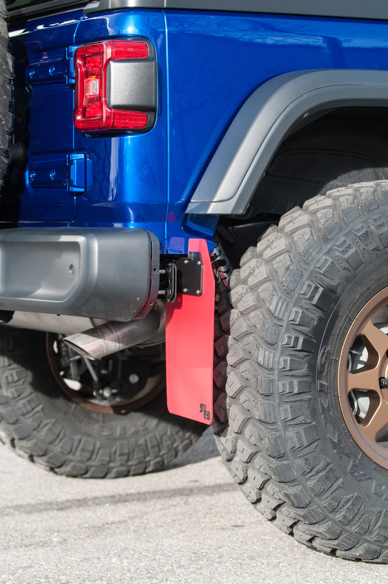 Jeep Wrangler (JL, JLU) 2018+ Quick Release Mud Flaps - HALF KIT