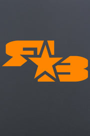 BLACK W/ ORANGE LOGO