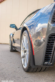 C7 Corvette Featuring Rokblokz Splash Guards in Black