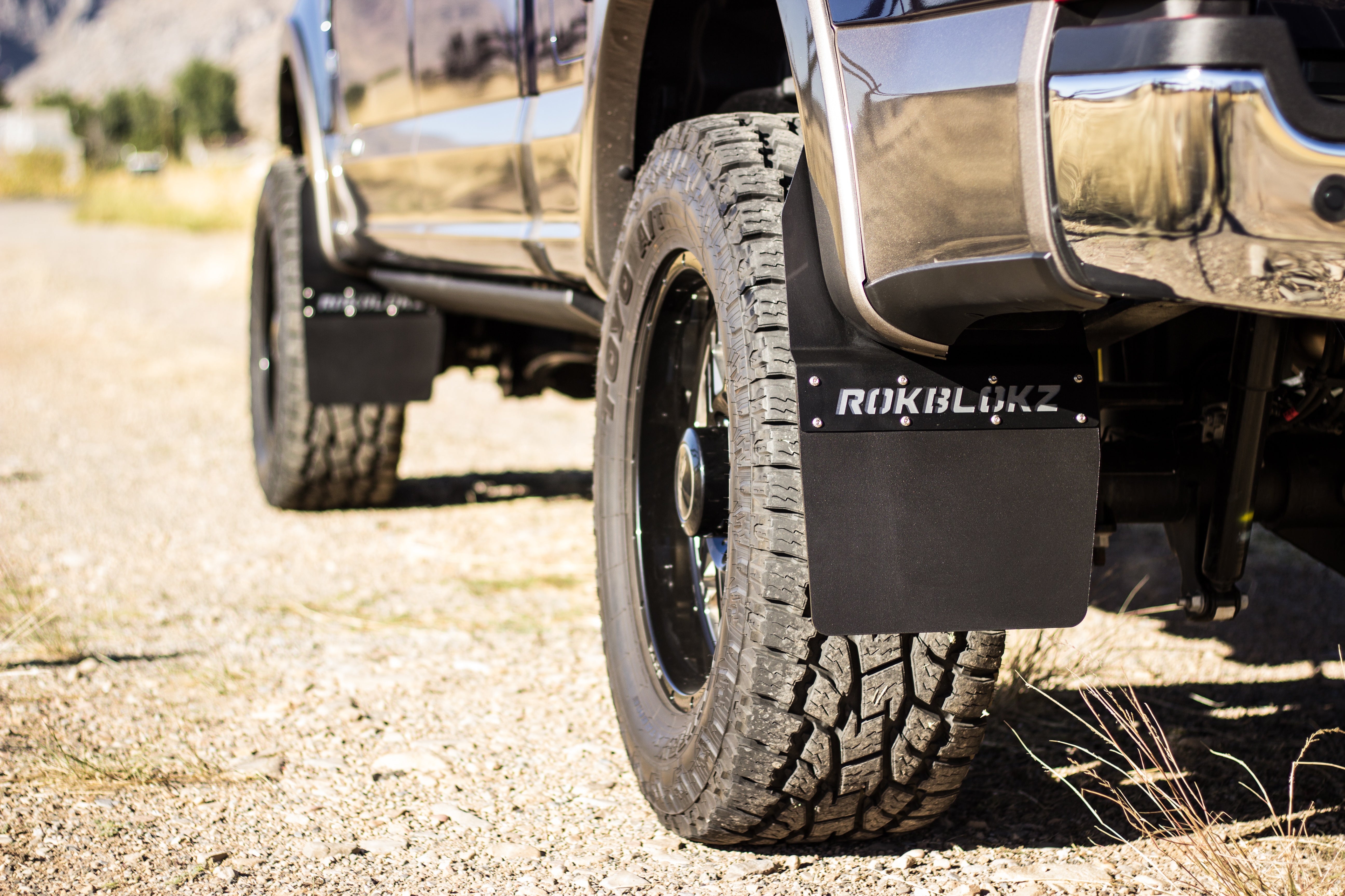 Ford F-250 F-350 SUPER DUTY SRW STEP BACK 2017+ Mud Flaps — RokBlokz