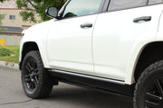 5th Gen 4Runner featuring Rokblokz Original Front Mud Flaps in Black w/ Black Logos