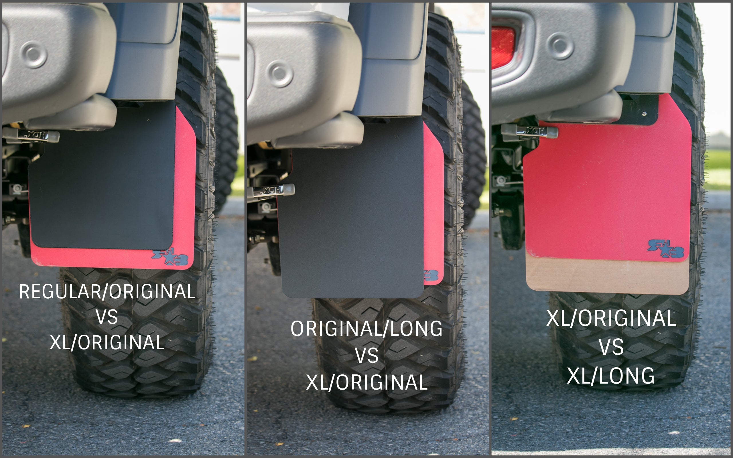 Jeep Gladiator (JT) 2020+ Mud Flaps - REAR ONLY — RokBlokz