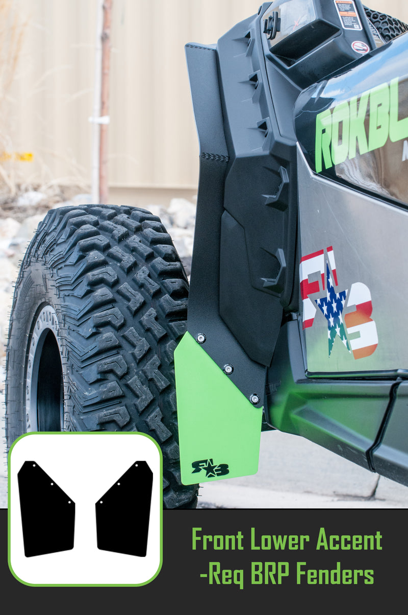 Maverick X3 Replacement Flaps - TRAILING ARM FLAPS or FLARE ACCENTS