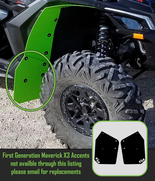 Maverick X3 Replacement Flaps - TRAILING ARM FLAPS or FLARE ACCENTS