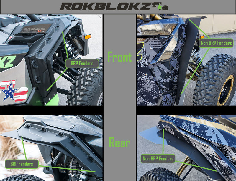 Maverick X3 Replacement Flaps - TRAILING ARM FLAPS or FLARE ACCENTS