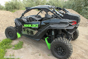 72" CanAm Maverick X3 FT. Rokblokz Trailing arm Mud Flaps