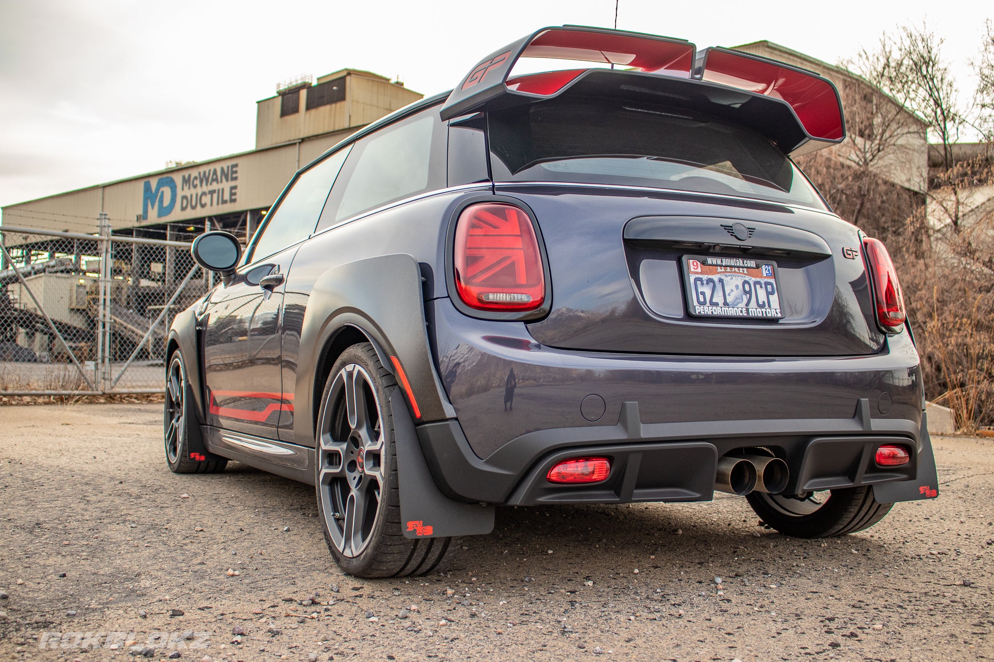 Mini John Cooper Works GP 2020+ Rally Mud Flaps — RokBlokz
