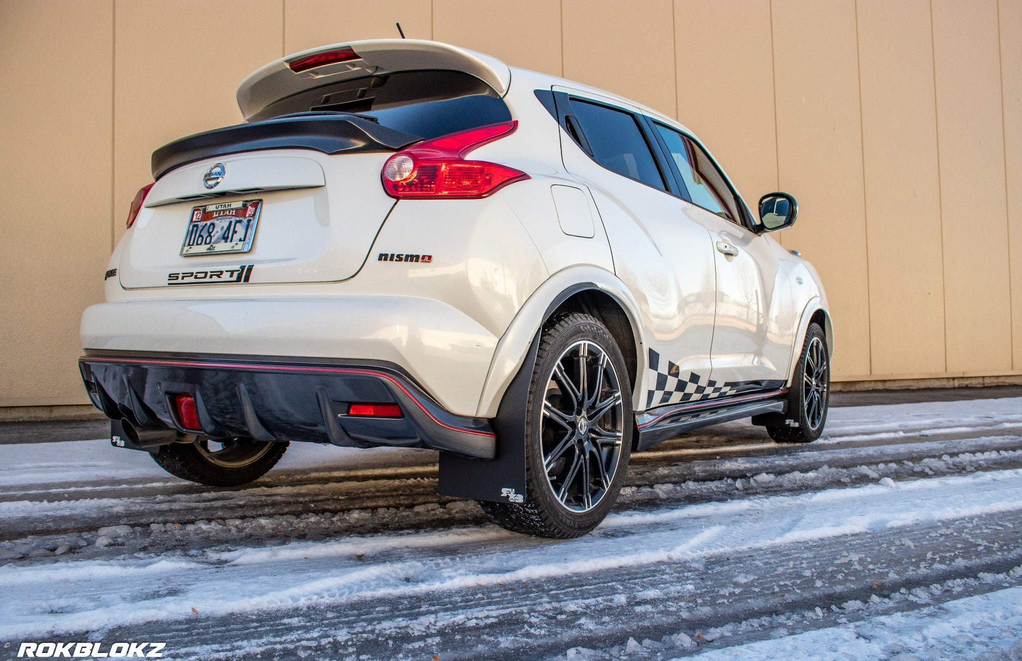 Nissan Juke NISMO 2010-2017 Rally Mud Flaps — RokBlokz