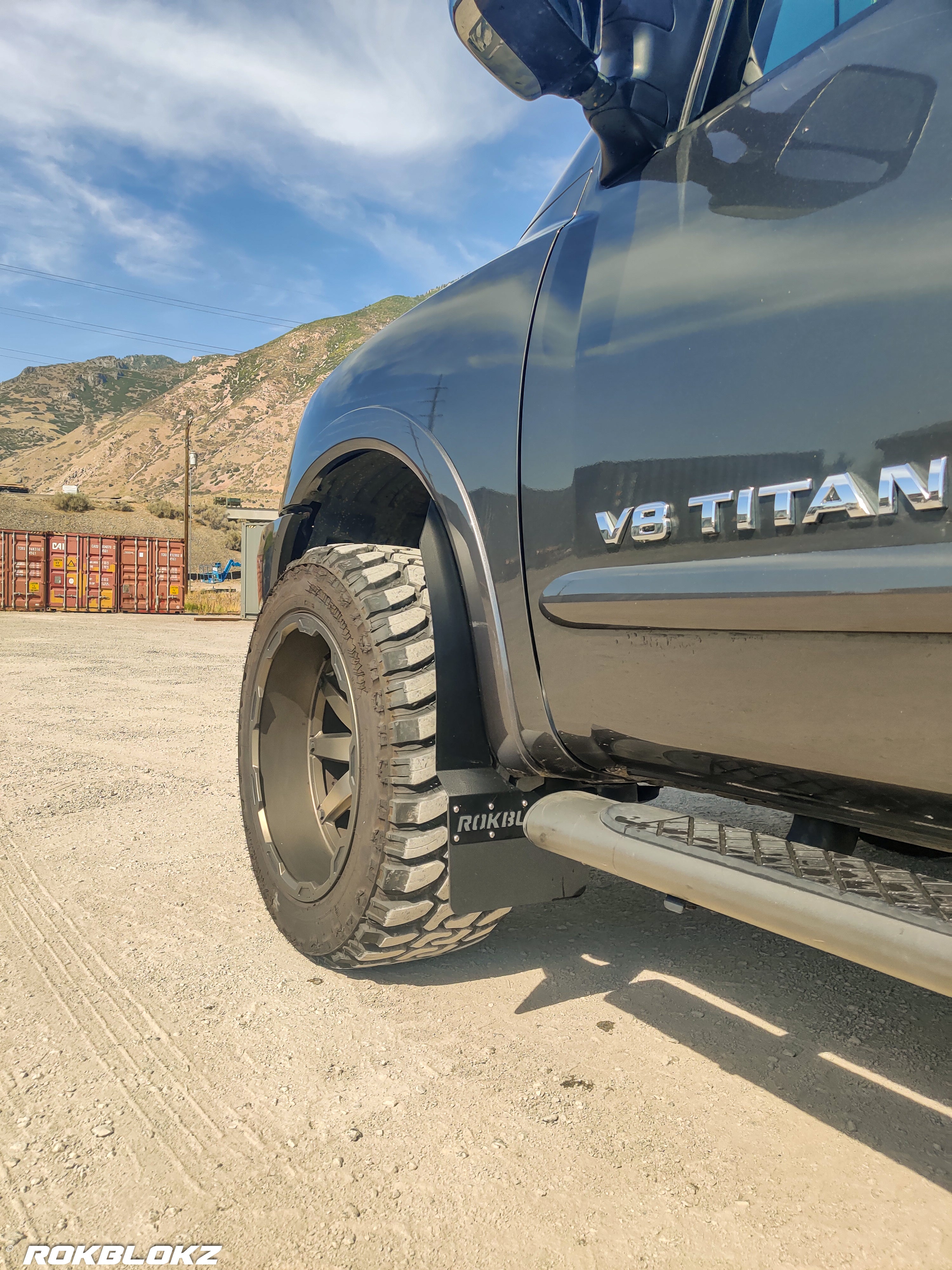 NISSAN TITAN 2004-2015 STEP BACK Mud flaps — RokBlokz