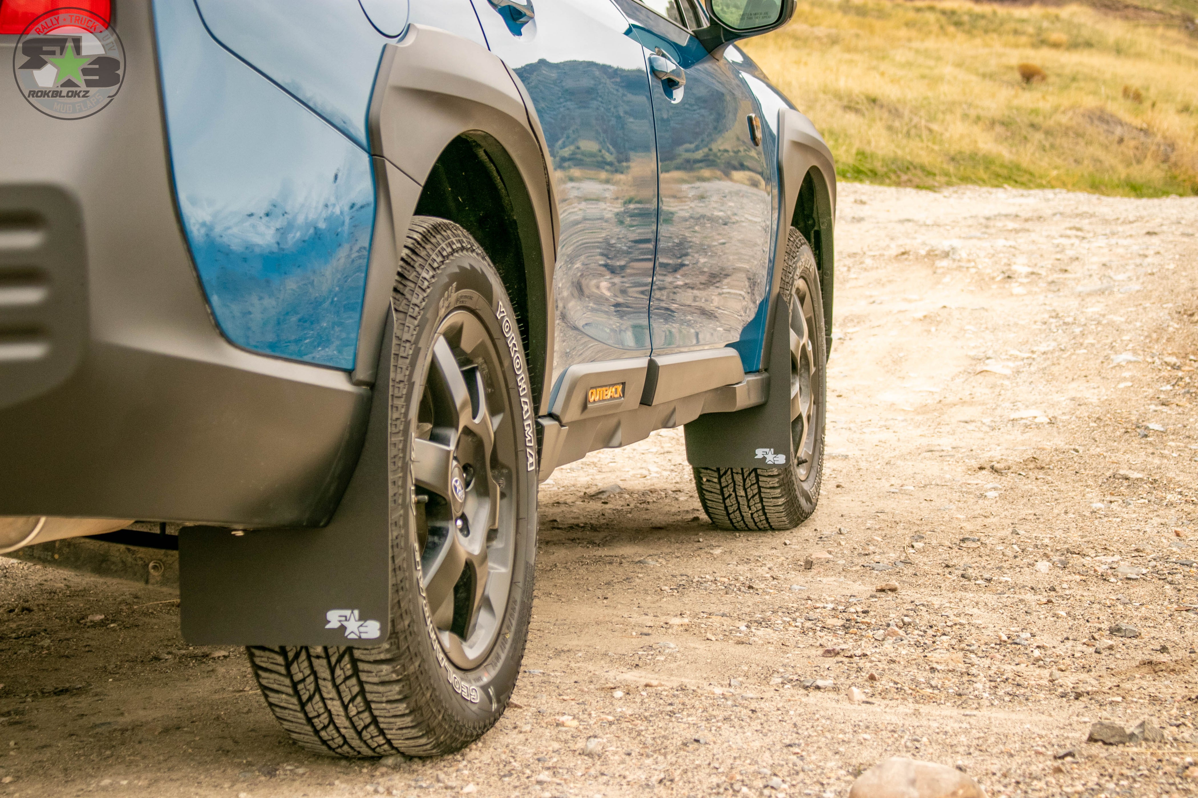 Subaru Outback WILDERNESS 2021+ Rally Mud Flaps — RokBlokz