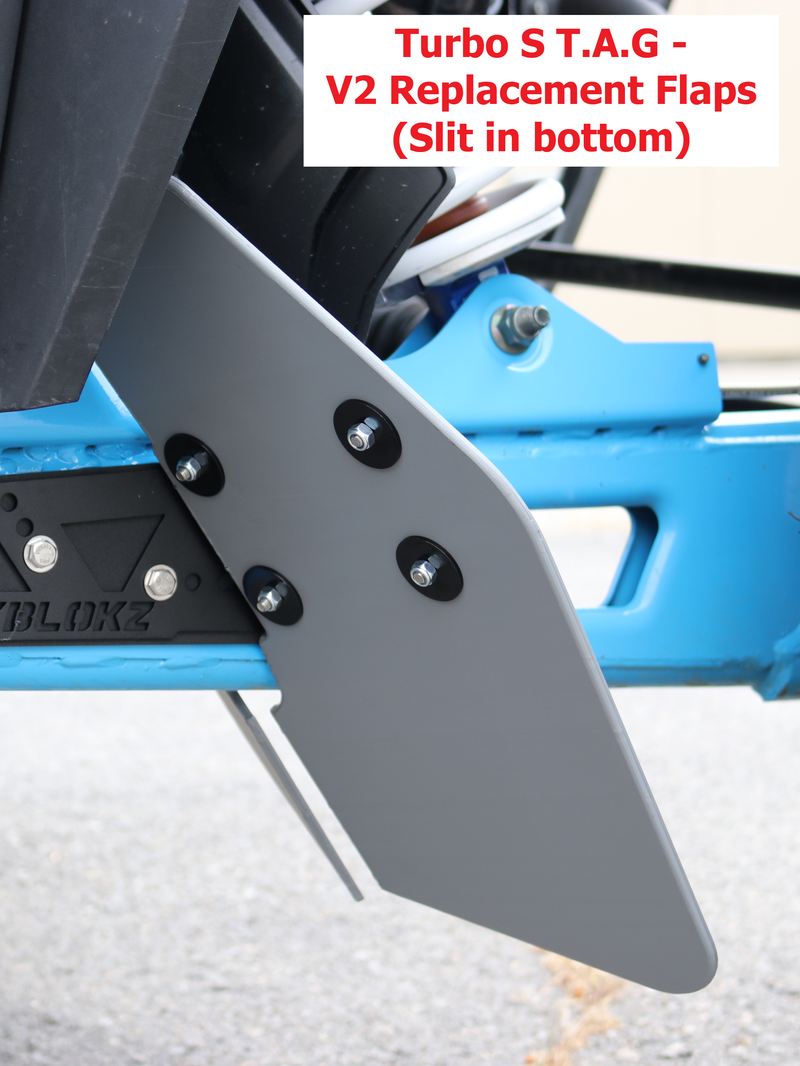 Polaris RZR Turbo S "The Beast" 2018+ Trailing Arm Guards or ACCENT - REPLACEMENT FLAPS